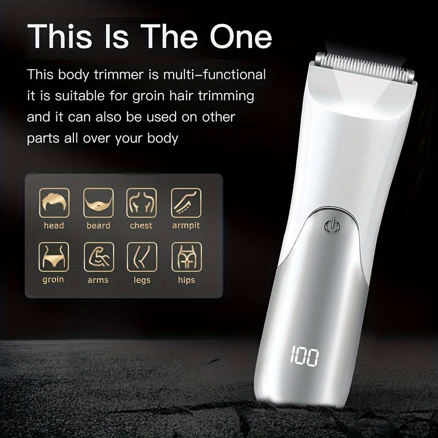 Multi-Functional Body Trimmer Ceramic Blade Beard Hair Intimate 14+ 500mAh USB