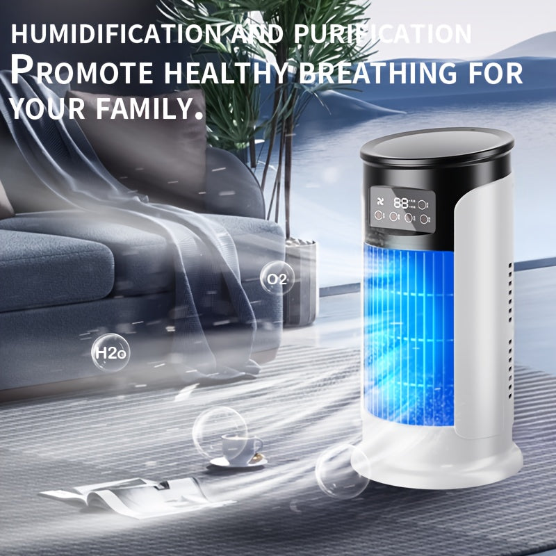 Portable Air Conditioner Humidifier Fan USB Charging