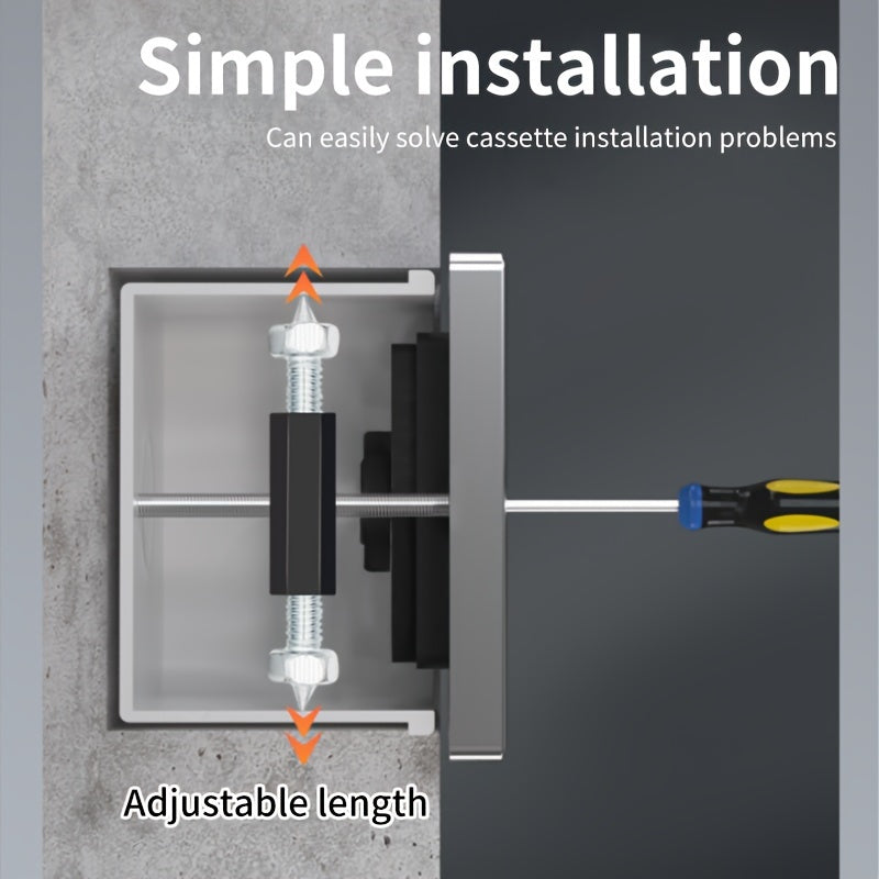 Conjunto de caja de conexiones eléctricas 86 Tipo 118 Tipo 10 con caja inferior, caja oscura, reparador, interruptor