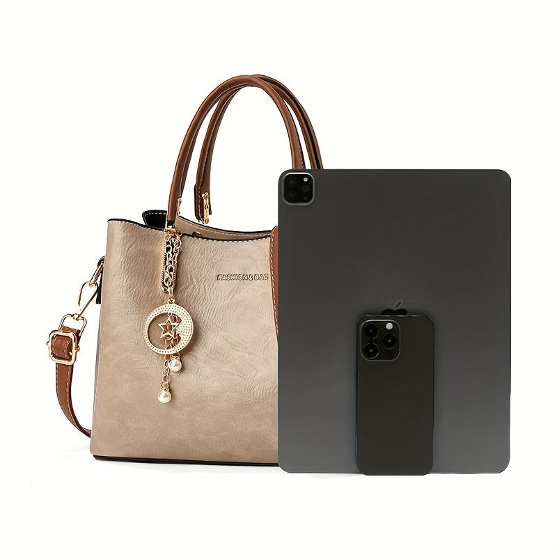 Zamonaviy Onalar kuni sovg'asi: O'chiriladigan tasma bilan oq to'plam sumkasi, fermuari, polyester astar