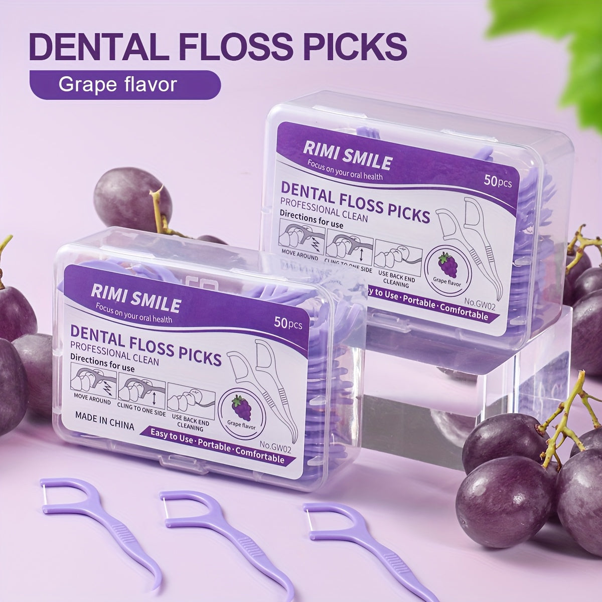 Dental Floss Sticks 600/300/150/50/30 Disposable High Elasticity Toothpicks