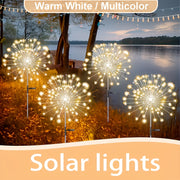 Outdoor Solar LED Lights with 8 Lighting Modes and Smart Sensor Switch