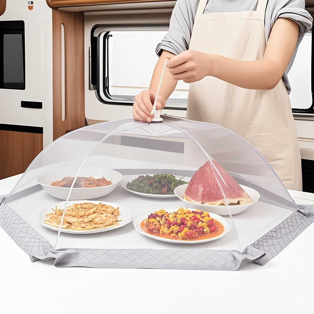 Adjustable Mesh Food Cover Foldable Reusable Dining Table Protector