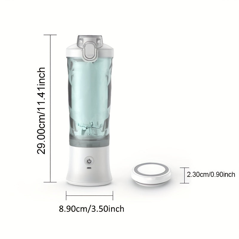 600ml Portable Blender for Smoothies and Shakes USB Rechargeable with 4000mAh Battery Easy-Clean Travel Cup