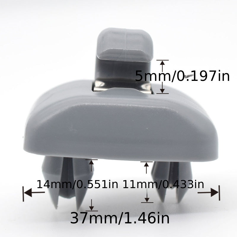 Клип-держатель для козырька солнцезащитного козырька внутри автомобиля серого цвета для автомобилей Audi