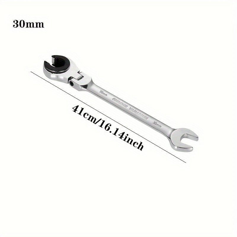 Ratchet kaliti to'plami Avtomobil tormoz, yonilg'i quvuri uchun ochiq-oydin, moslashuvchan bosh, 72 tish