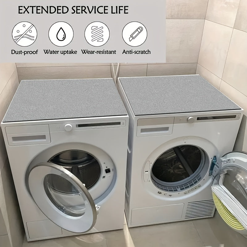 Solid Color Washer and Dryer Lid Protector Mat Non-Slip Absorbent Quick-Drying