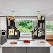 Анти-опрокидывающаяся стойка для бутылок и банок для кухонных столешниц, безопасна для посудомоечной машины, многофункциональный органайзер