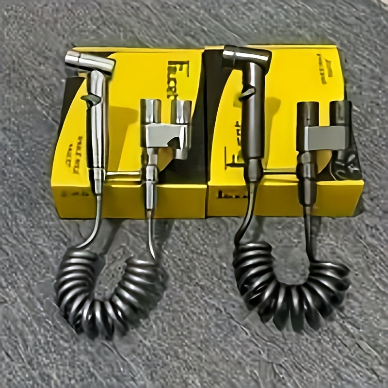 Stainless Steel Handheld Bidet Sprayer Set with Dual Mode Nozzle for Bathroom Cleaning and Toilet Flushing