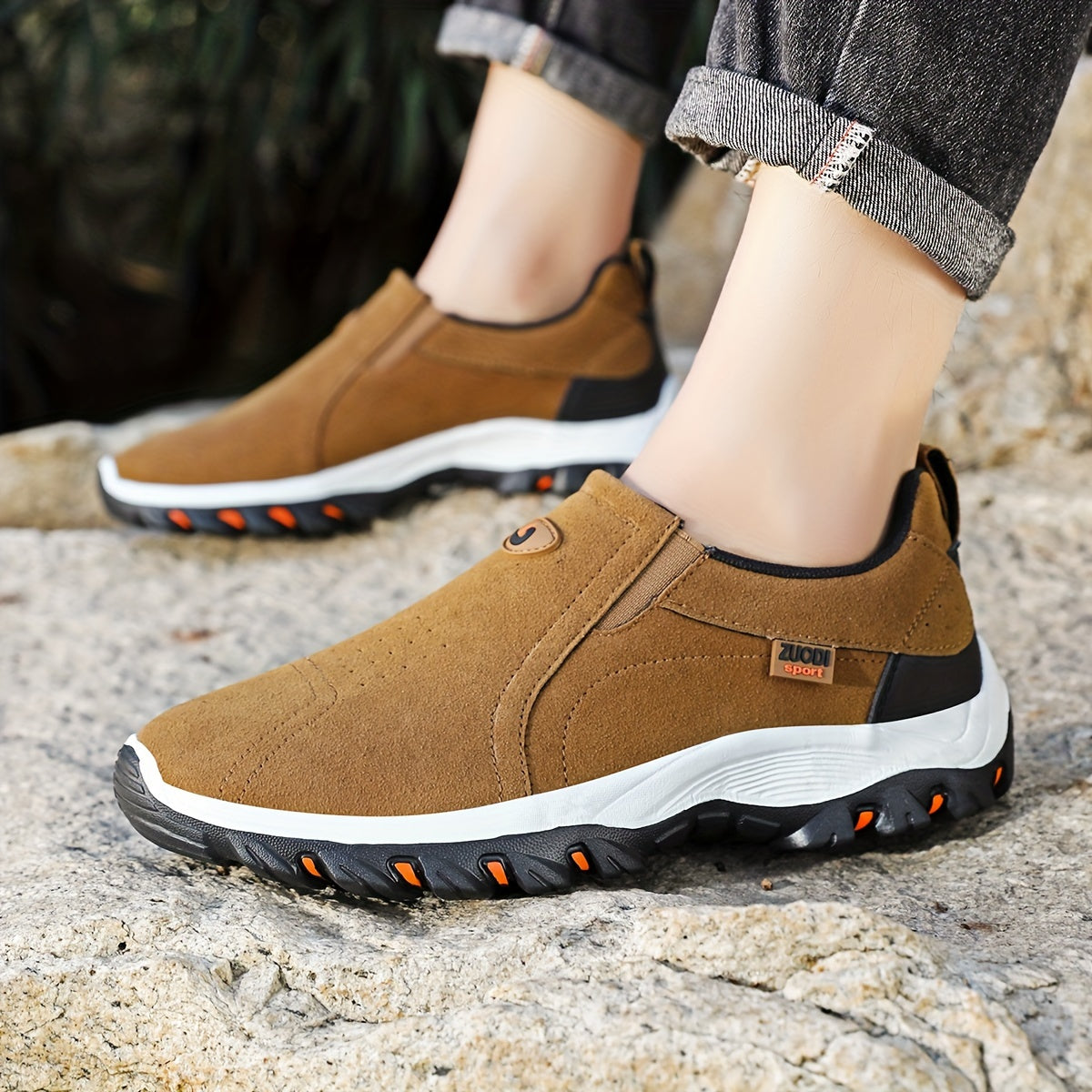 Men's Casual Loafers Lightweight Breathable Comfortable All-Season Slip-On Shoes