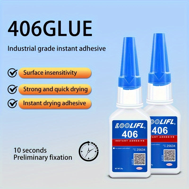 Instant Dry Waterproof Super Glue for Plastic and Metal Repairs