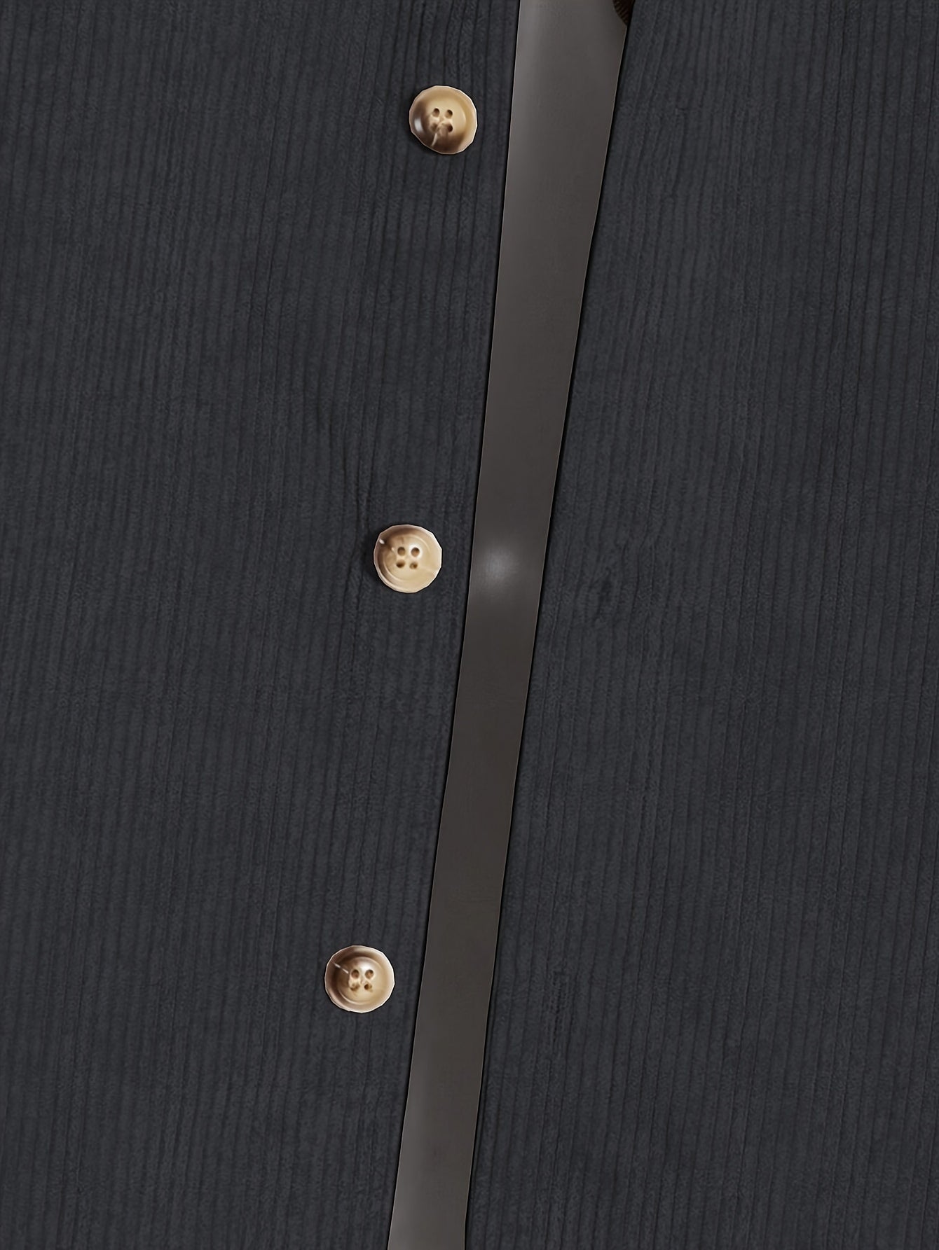 Traje de pana para hombre, otoño e invierno, casual, con solapa, botones, bolsillos, cordón, corte holgado