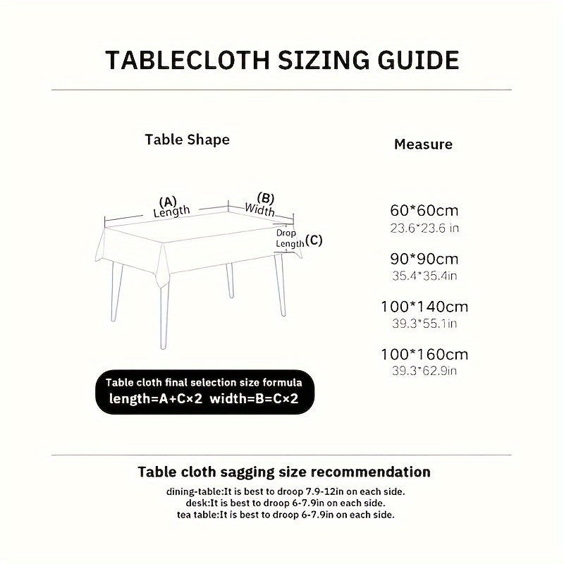 Square Tablecloth Red Green Plaid Christmas Dinner Party Decor Polyester