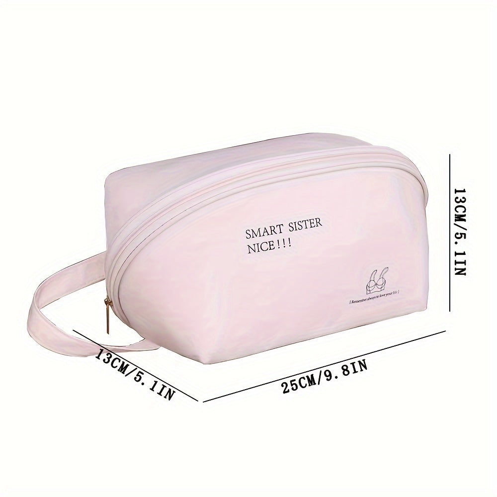 Fabric Zippered Bra Organizer Storage Bag for Travel and Packing