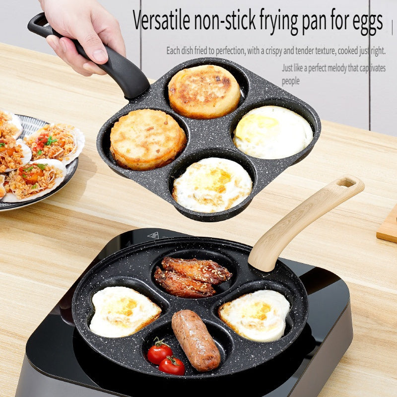 Cast Iron Egg Cooker Non-Stick with Handle for Pancakes Eggs and More