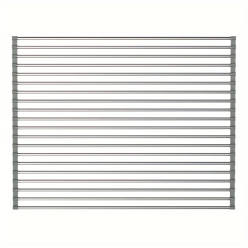 Estante plegable para fregadero de cocina para secar platos, almacenamiento multifuncional y ahorrador de espacio