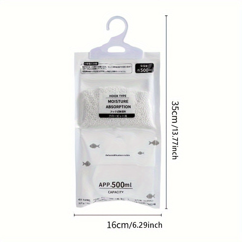Осушитель мешок 16,91 унций, поглощающий влагу, многоразовый для шкафов и гардеробов
