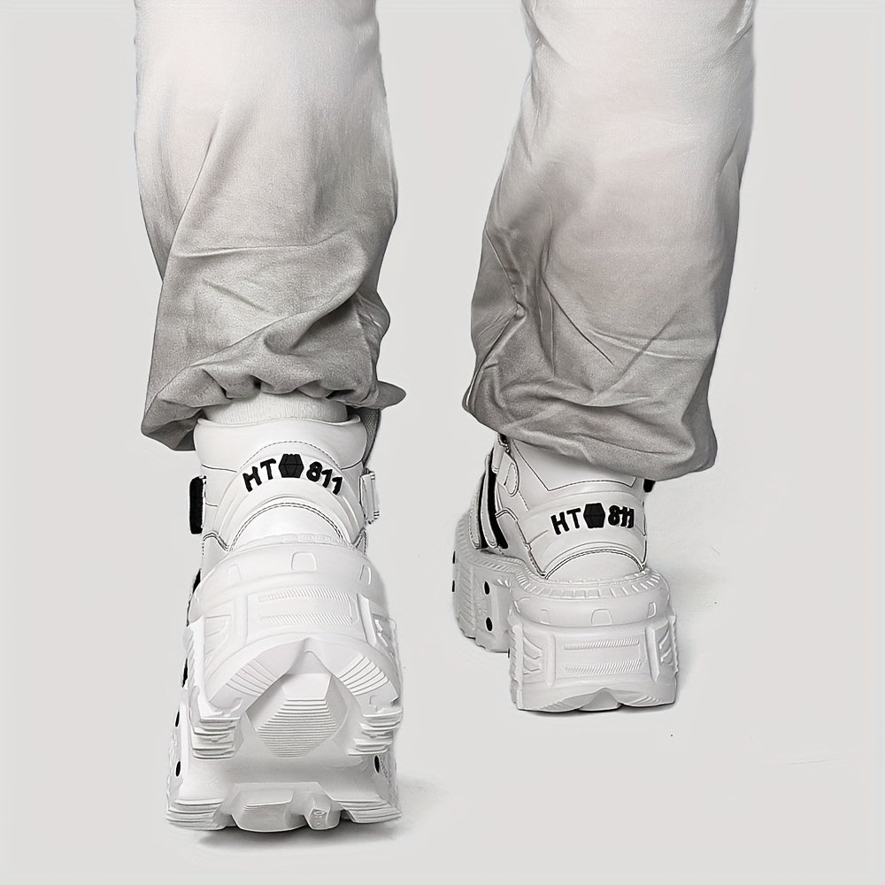 Women's Gothic Ankle Boots with Thick Platform High Heel EVA Outsole