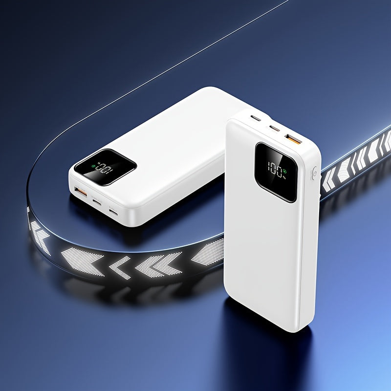 20000mAh Quvvat Banki 22.5W Tez To'ldirish LED Ko'rsatuvli Ikki Kirish va Chiqish Kompakt Portativ