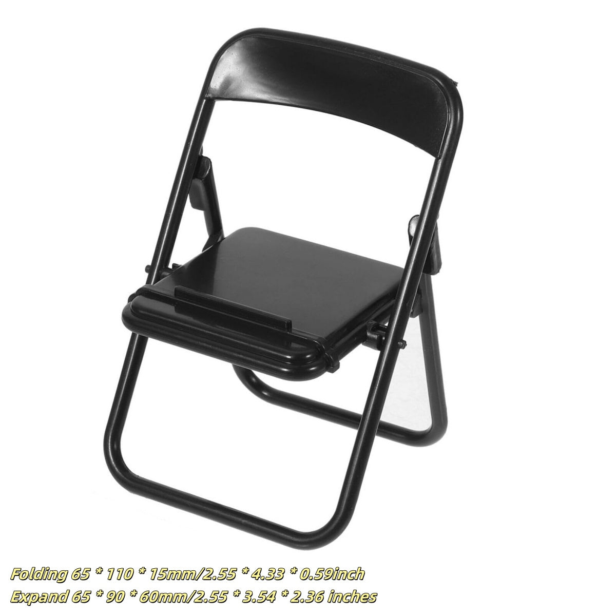 Miniatura de casa ornamento soporte para teléfono silla plegable conjunto de decoración de escritorio