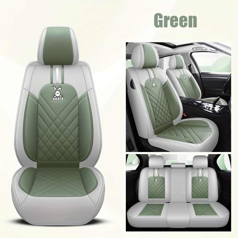 Universal 5-Color PU Leather Car Seat Covers All-Season Ventilated