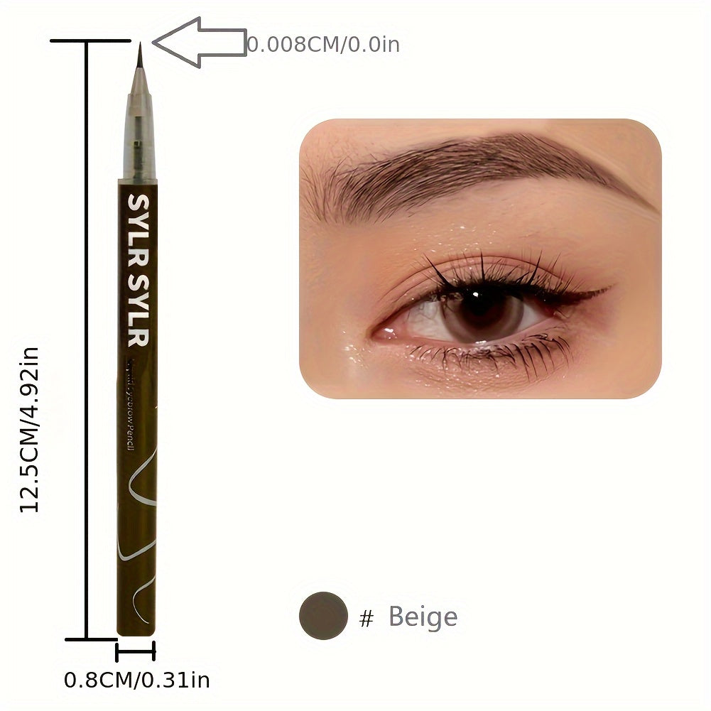 Bolígrafo impermeable para cejas con microblading para mujer 0.01mm, delineador líquido ultrafino