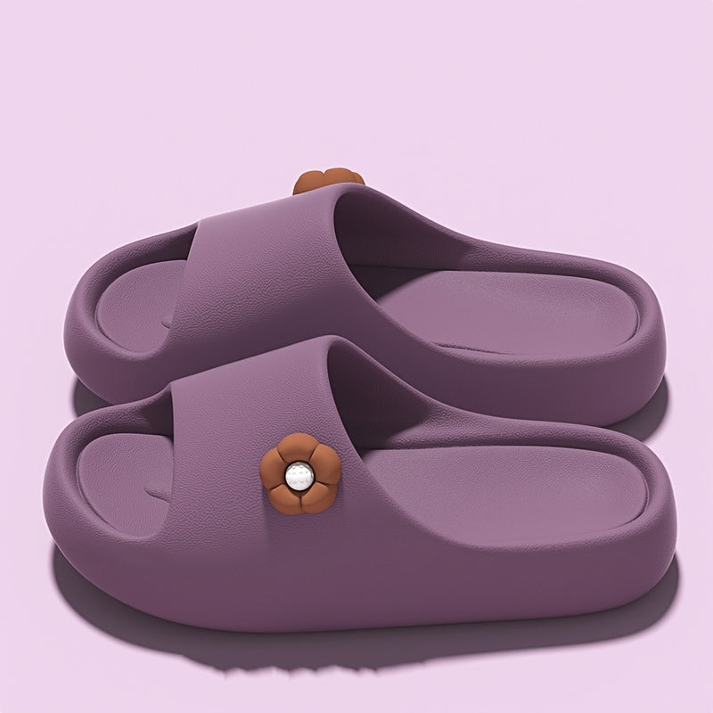 Ayollar uchun engil EVA gullari bilan slaydlar, ichki va tashqi sharoitda kundalik kiyim uchun