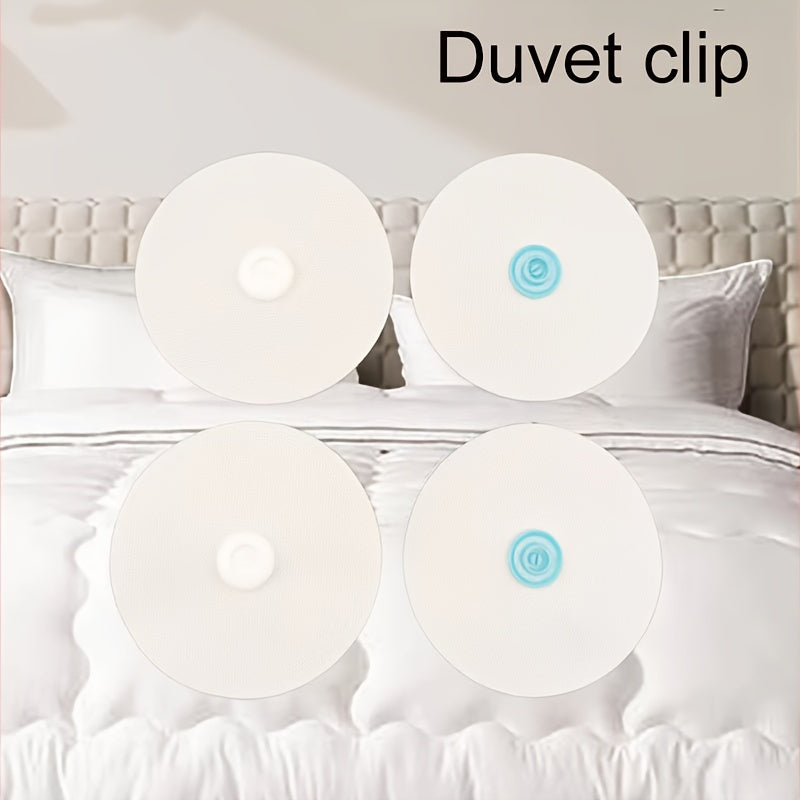 Duvet Clips Set of 16 White Sheet Fasteners Easy to Install and Secure