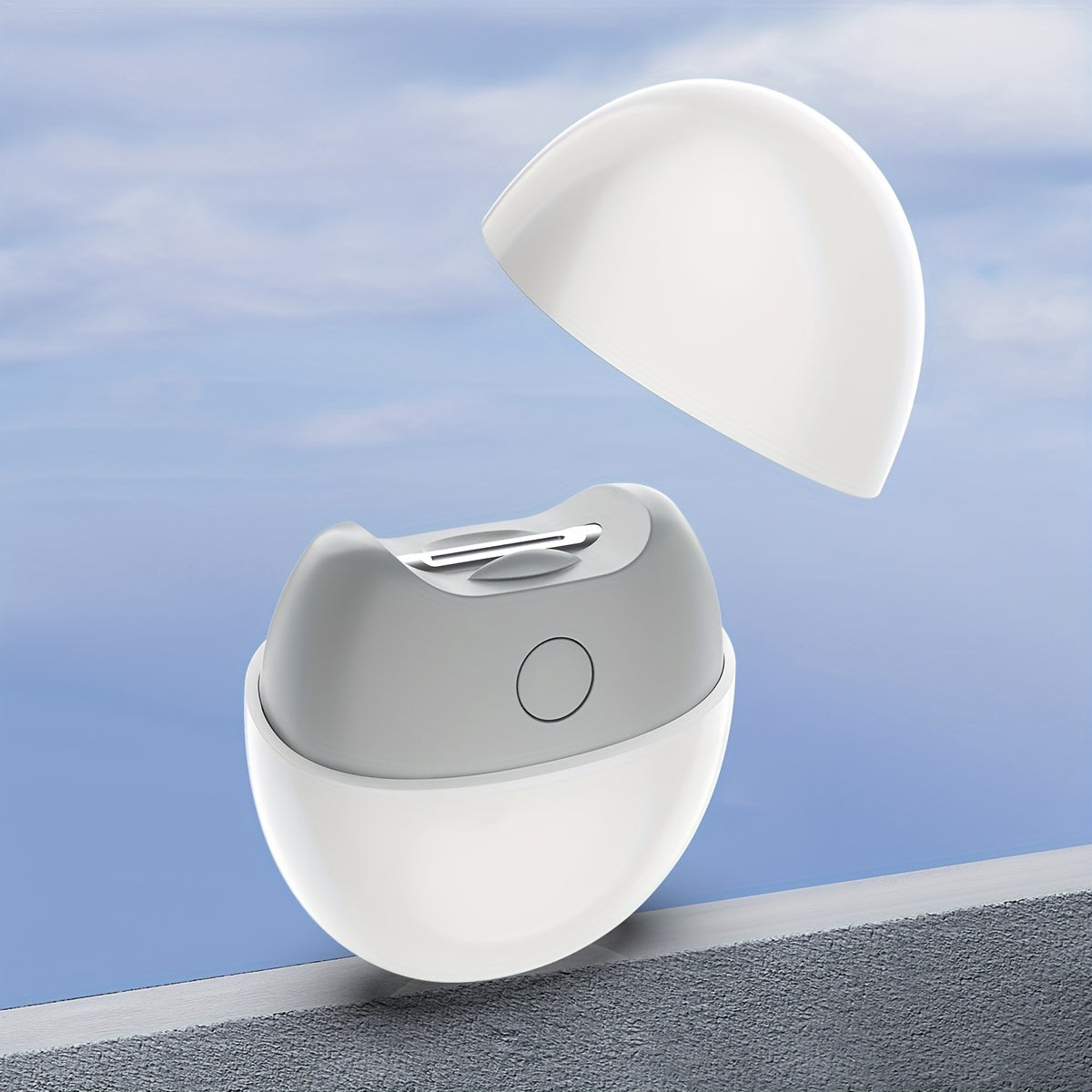 LED chiroq bilan jihozlangan ixcham elektr tirnoq kesgichi, USB orqali zaryadlanadigan, uzoq umr ko'rish uchun 300mAh batareya.