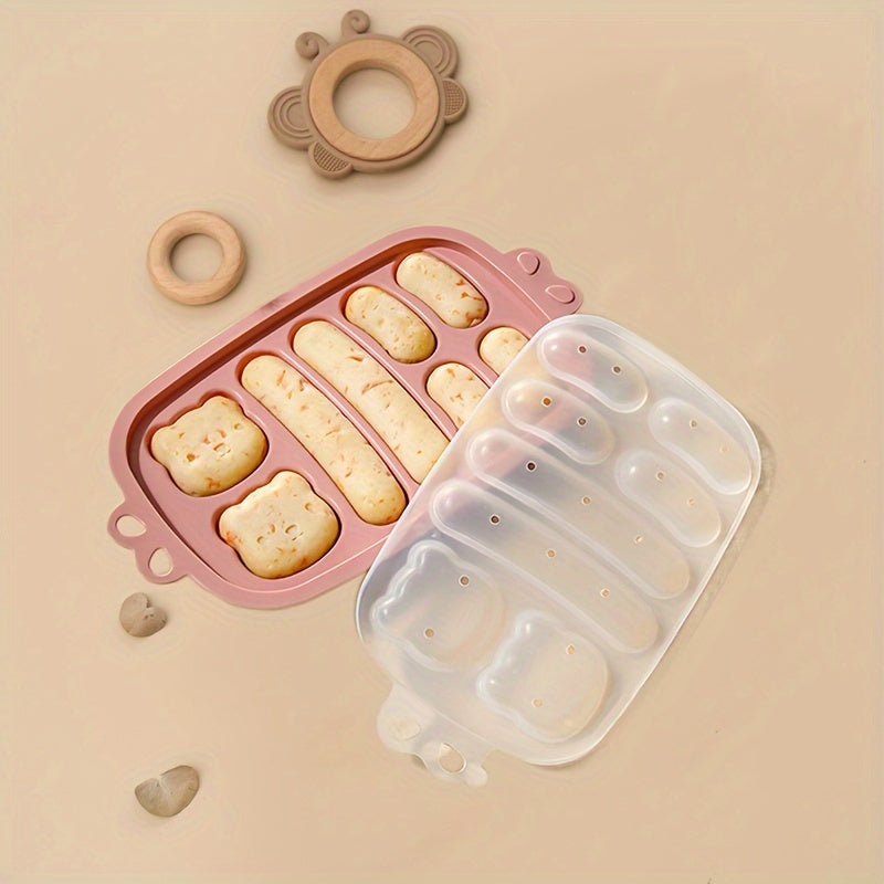 Silicone Food Mold Set for Sausages and Food Storage Square Containers with Flip Top Lid