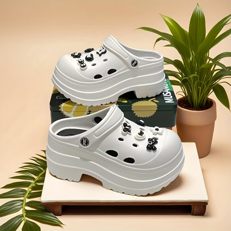 Women's EVA Casual Hole Shoes Flower Style for Daily, Beach, and Holiday