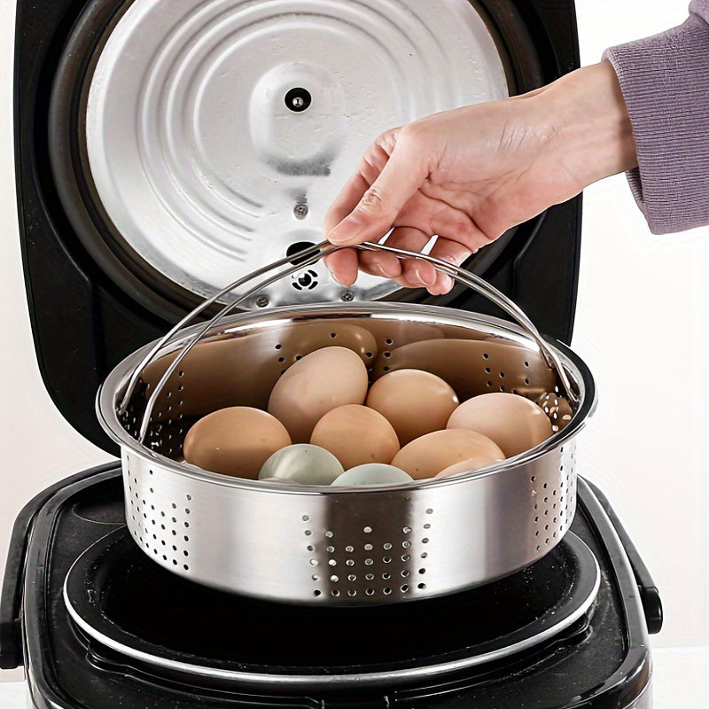 Stainless Steel Steamer Basket with Divider for Pressure Cooker, Food Grade, Versatile