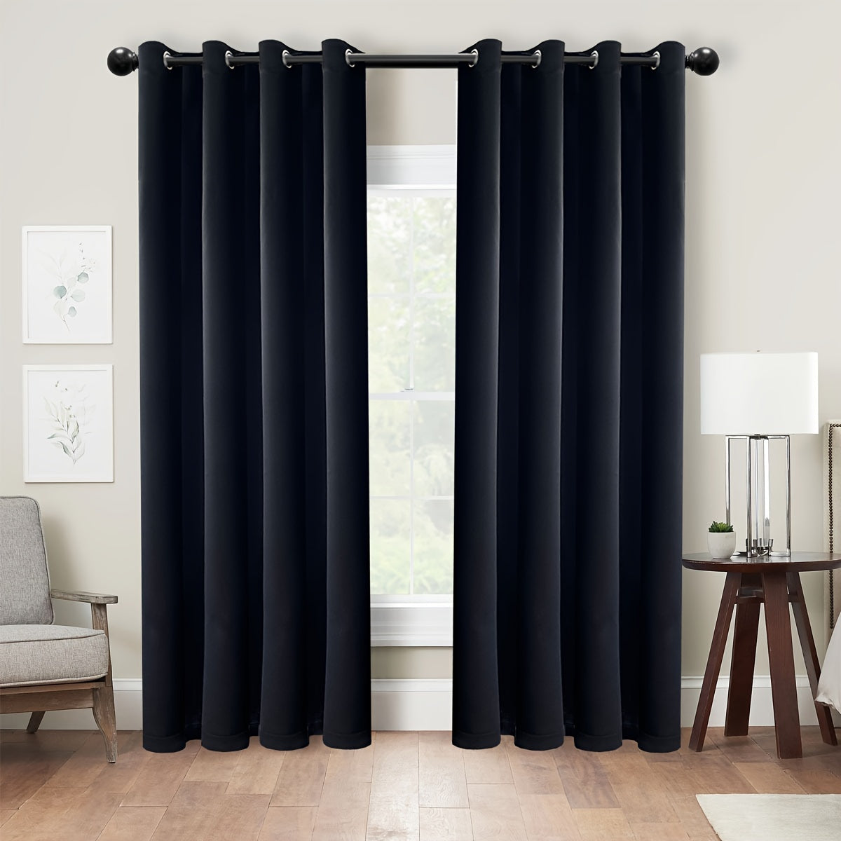Insulation Blackout Circle Curtains for Bedrooms and Living Rooms Noise Blocker