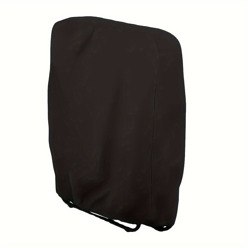 Black Outdoor Folding Chair Cover Waterproof Elastic Fasteners for Deck Chairs and Sun Loungers