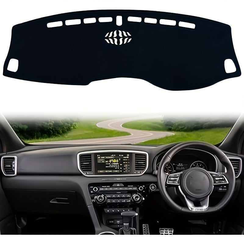 SUV Dashboard Cover Black Polyester Fit Scratch Spill Protection Easy Install