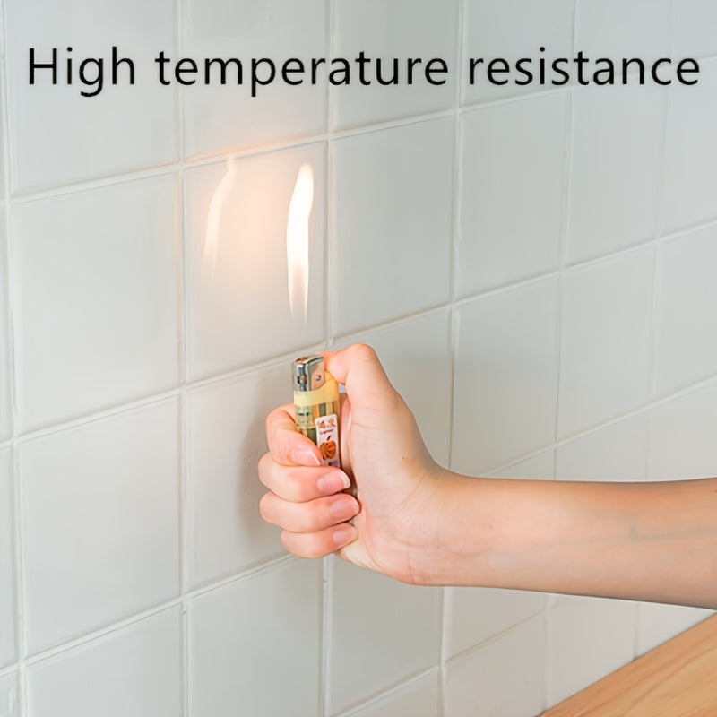 High-Temperature Resistant Ceramic Tile Wall Sticker Waterproof Oil-Proof Kitchen Decor