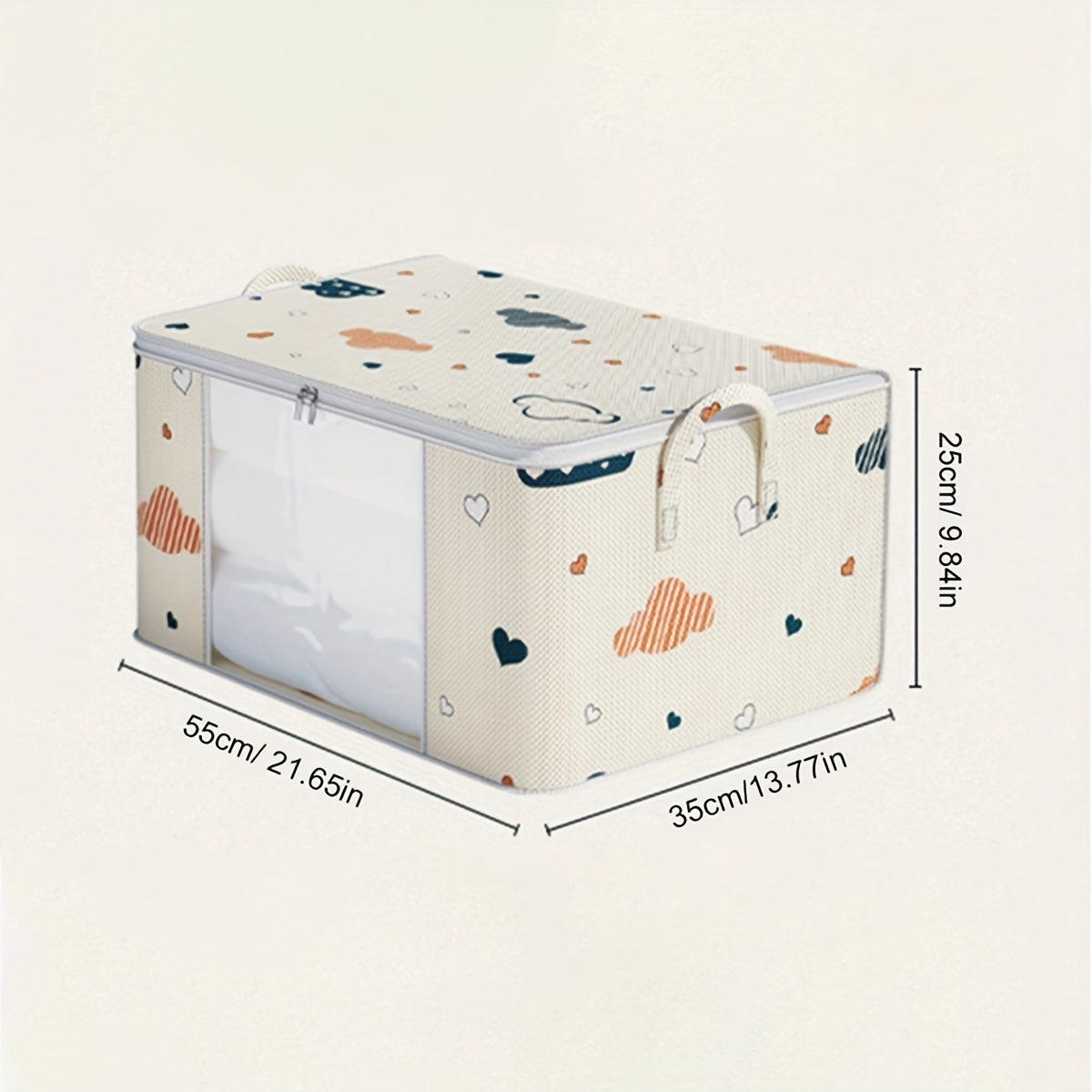 Multi-Functional Non-Woven Fabric Storage Bag with Clear Window for Home Organization