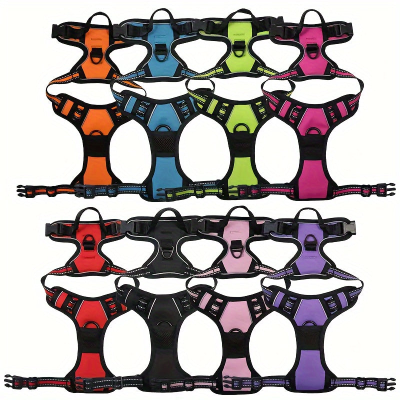 No-Pull Dog Harness and Leash Set with Reflective Features for Medium and Large Dogs