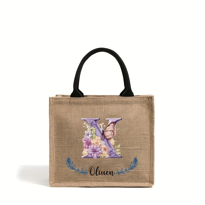 Personalized Bridesmaid Tote Bag for Weddings and Parties Lightweight Polyester Handbag