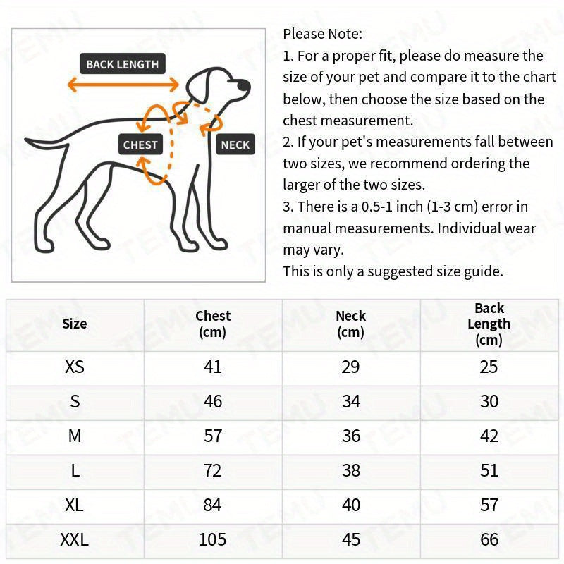 Yellow Dog Raincoat with Reflective Strip Zipper Detachable Hood Waterproof Adjustable Drawstring