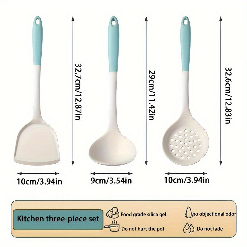 Silicone Cookware Set Spatula and Ladle Non-Stick Heat Resistant Kitchen Utensils
