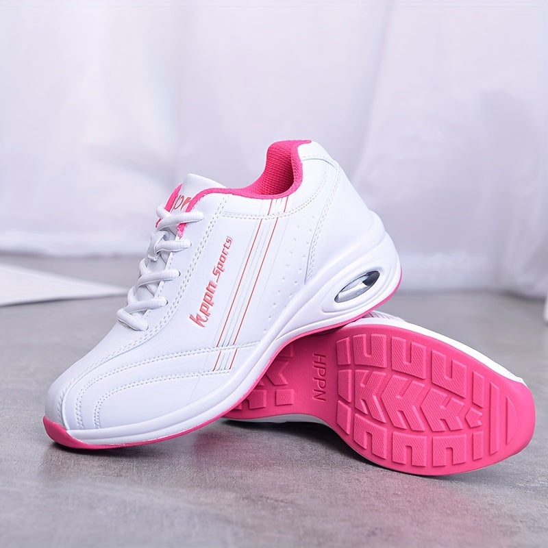 Women’s Breathable Air Cushion Sneakers with Non-Slip Thick Sole