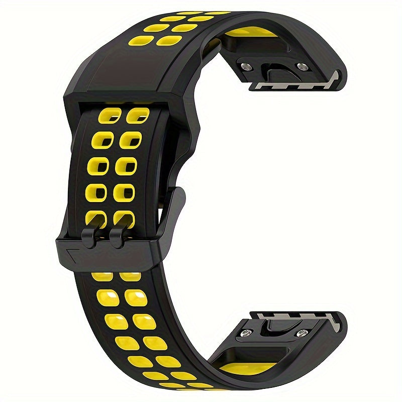 Garmin Fenix 7 Solar, Forerunner 955, Instinct 2 va boshqalar uchun maksimal qulaylik va chidamlilik uchun mo'ljallangan yuqori samarali sport kamarlarimiz bilan yangilang. Fenix 6, 5, Forerunner 945, Fenix3 HR, Descent MK 1 va boshqalar bilan mos keladi.