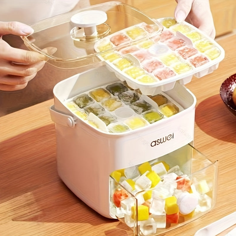 Ледогенератор с большой емкостью 48 ячеек, двойной слой, из пищевого пластика