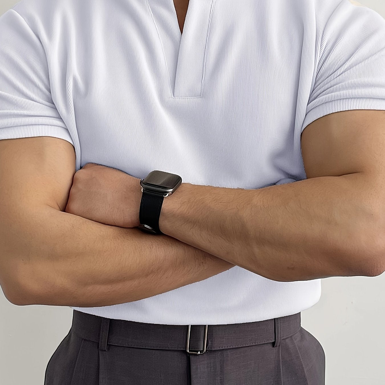 Men's Athletic V-Neck T-Shirt Breathable Slim Fit Polyester for Running Training