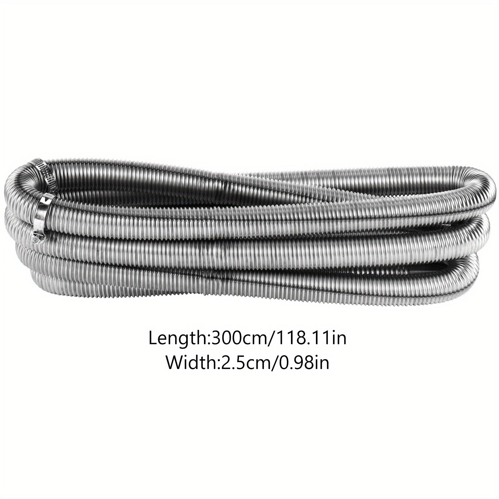 Stainless Steel Diesel Heater Exhaust Pipe Flexible Tail Exhaust Hose with Clamps