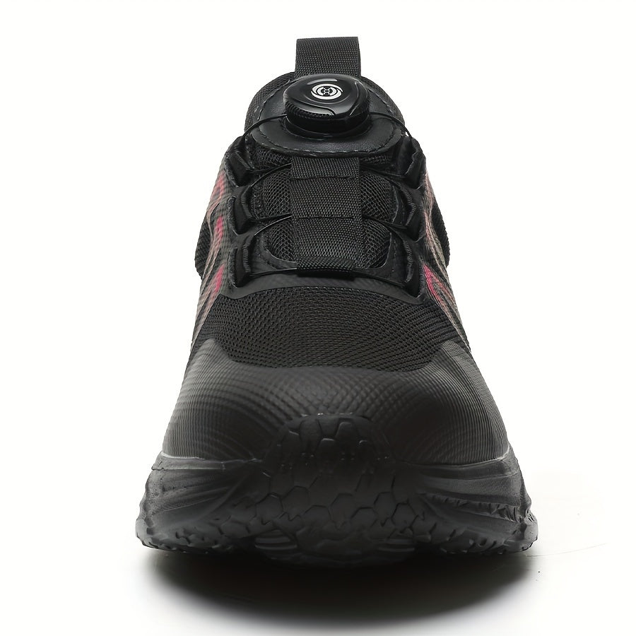 Women's Heavy-Duty Slip-Resistant Steel Toe Work Boots Black Puncture Proof