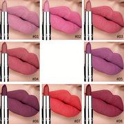 Women's Velvet Lipstick 8-Color Matte Silvery Tube Makeup