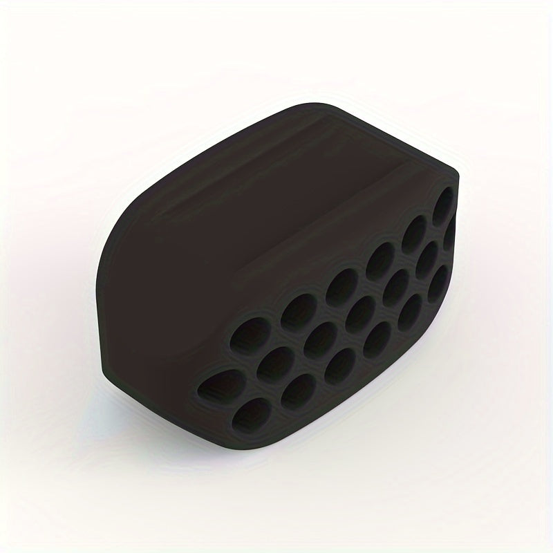 1 dona Zaryadsiz Silikon Jag'ni Shakllantiruvchi Massajer erkaklar uchun, Ikki iyakni kamaytiruvchi, Qora, Oq va Kulrang ranglarda mavjud.