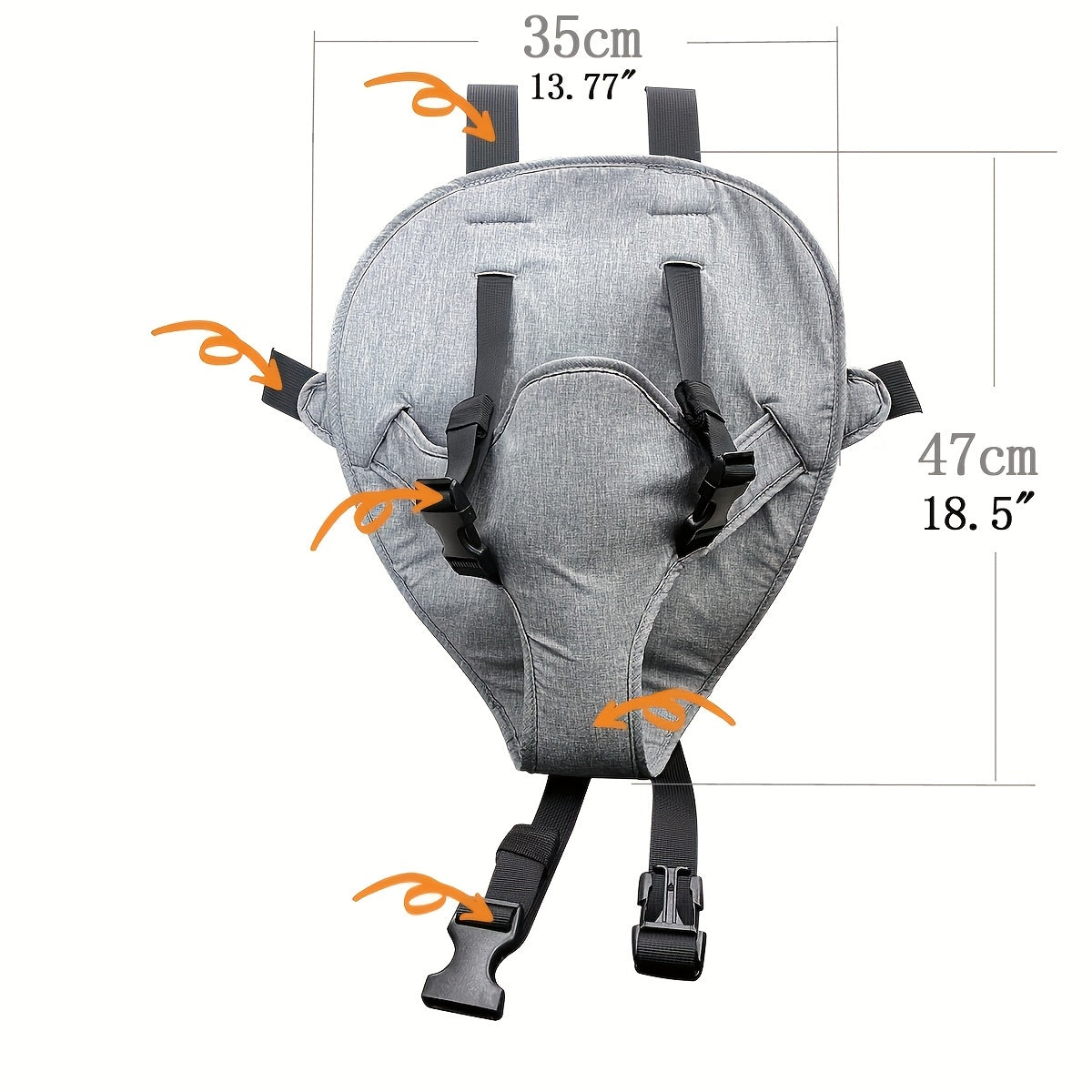 Child Safety Harness for Portable High Chair Adjustable Straps Phthalate-Free Seat